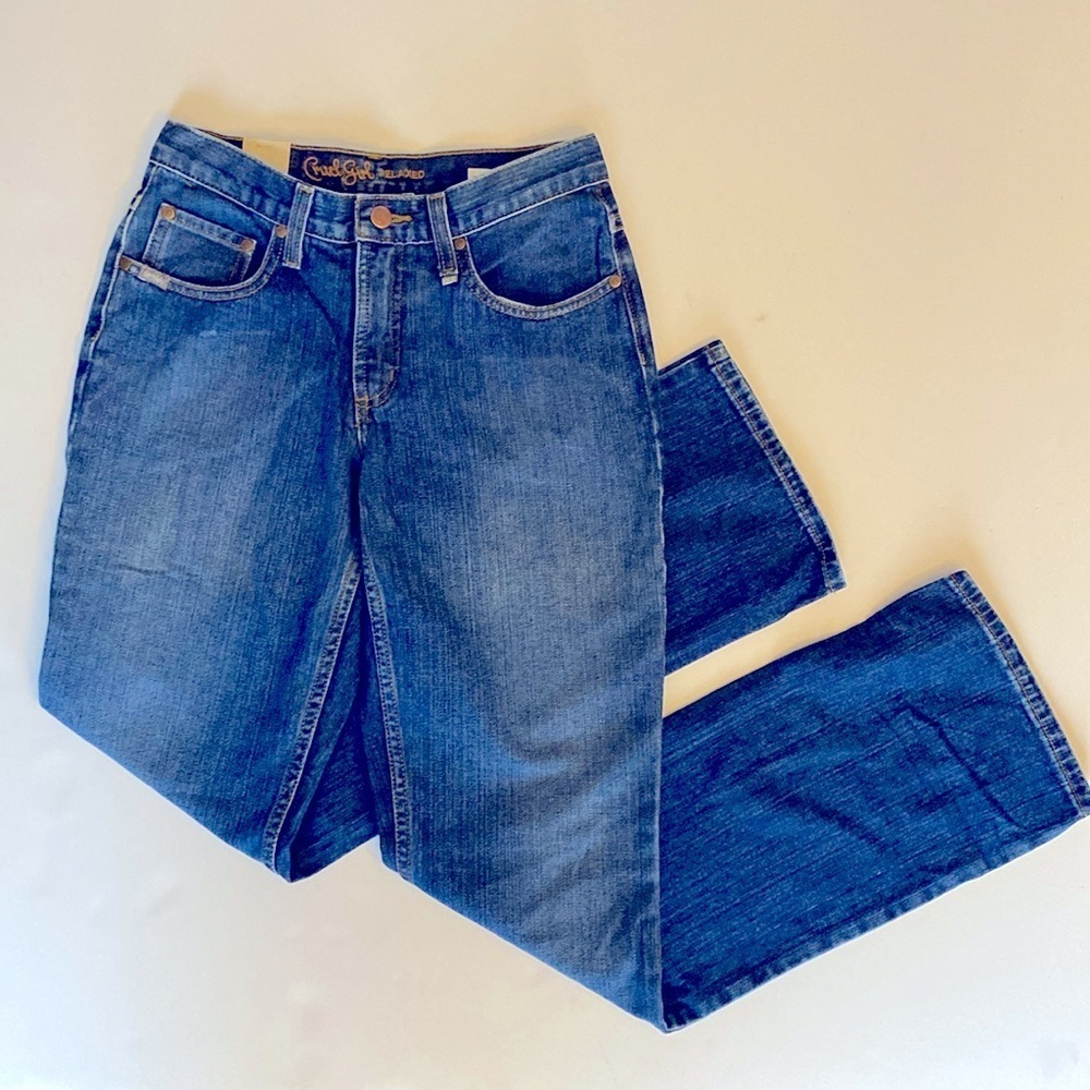 CRUEL GIRL | Dakota Relaxed Stonewashed Women’s Riding Boot Cut Jeans Sz 3 - Picture 4 of 6